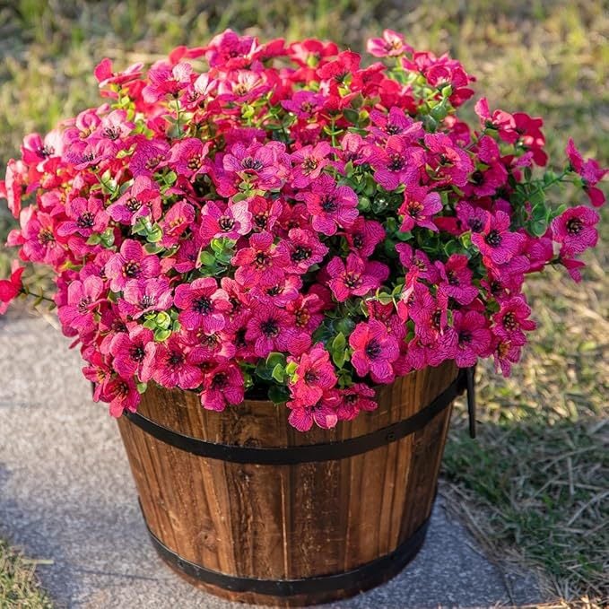 Upgraded High-grade Material 🌱 Rainproof Lifelike Artificial Flowers With UV-Shield Coating