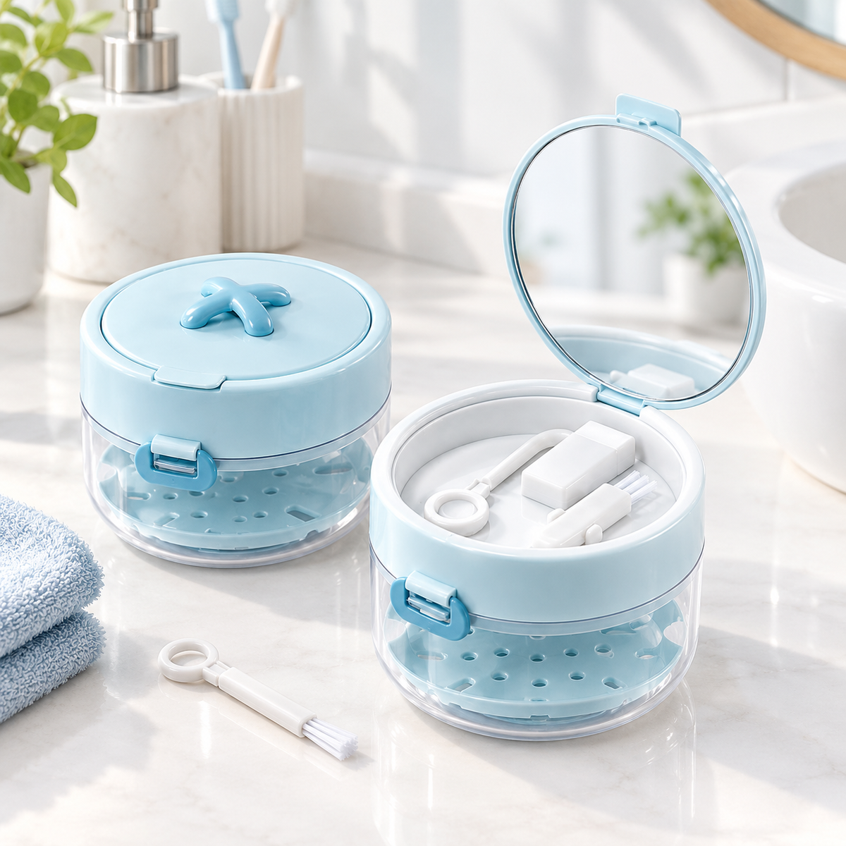3-in-1 Retainer Cleaning & Storage Case