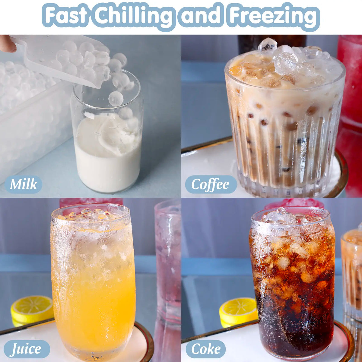 Mini Ice Cube Tray Set