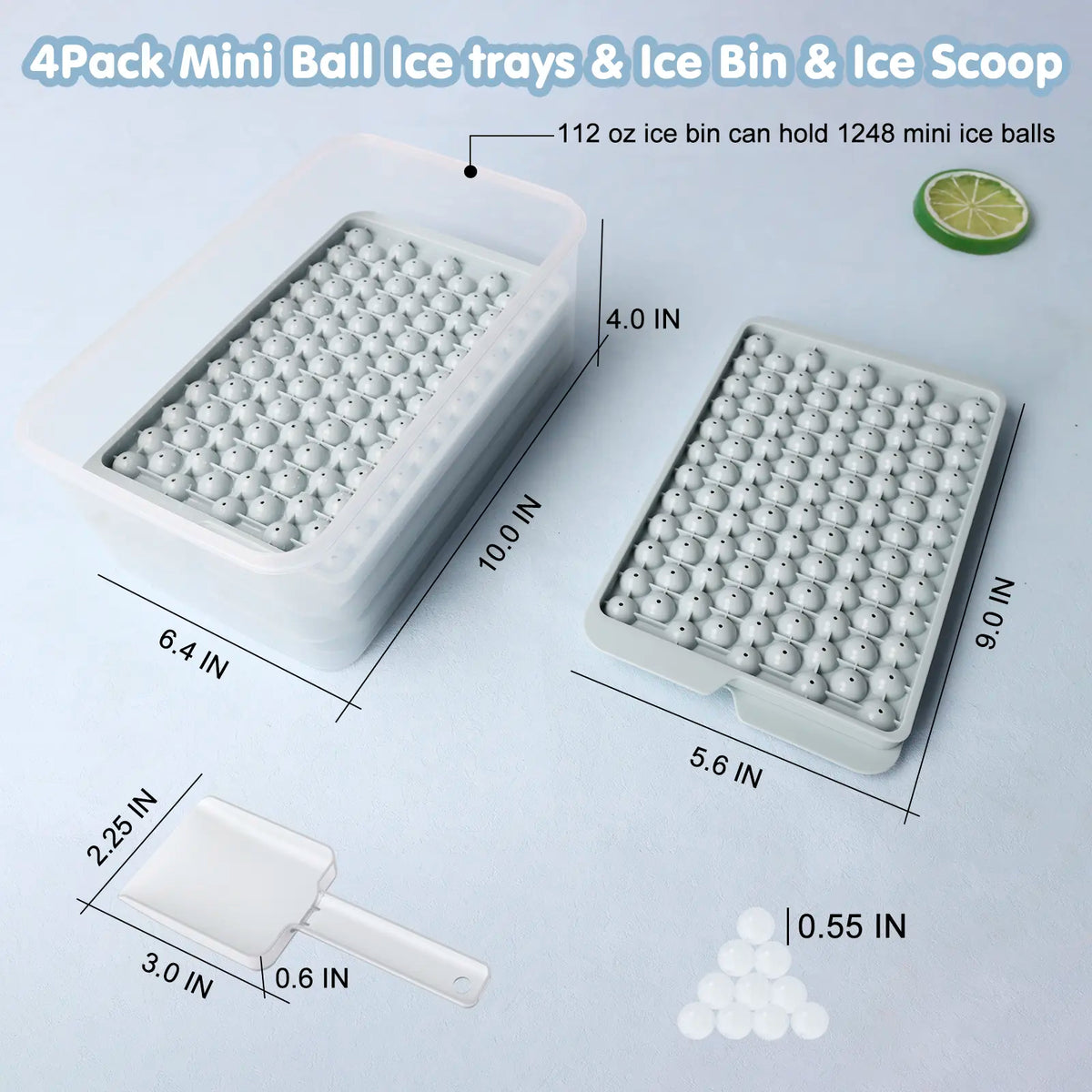 Mini Ice Cube Tray Set