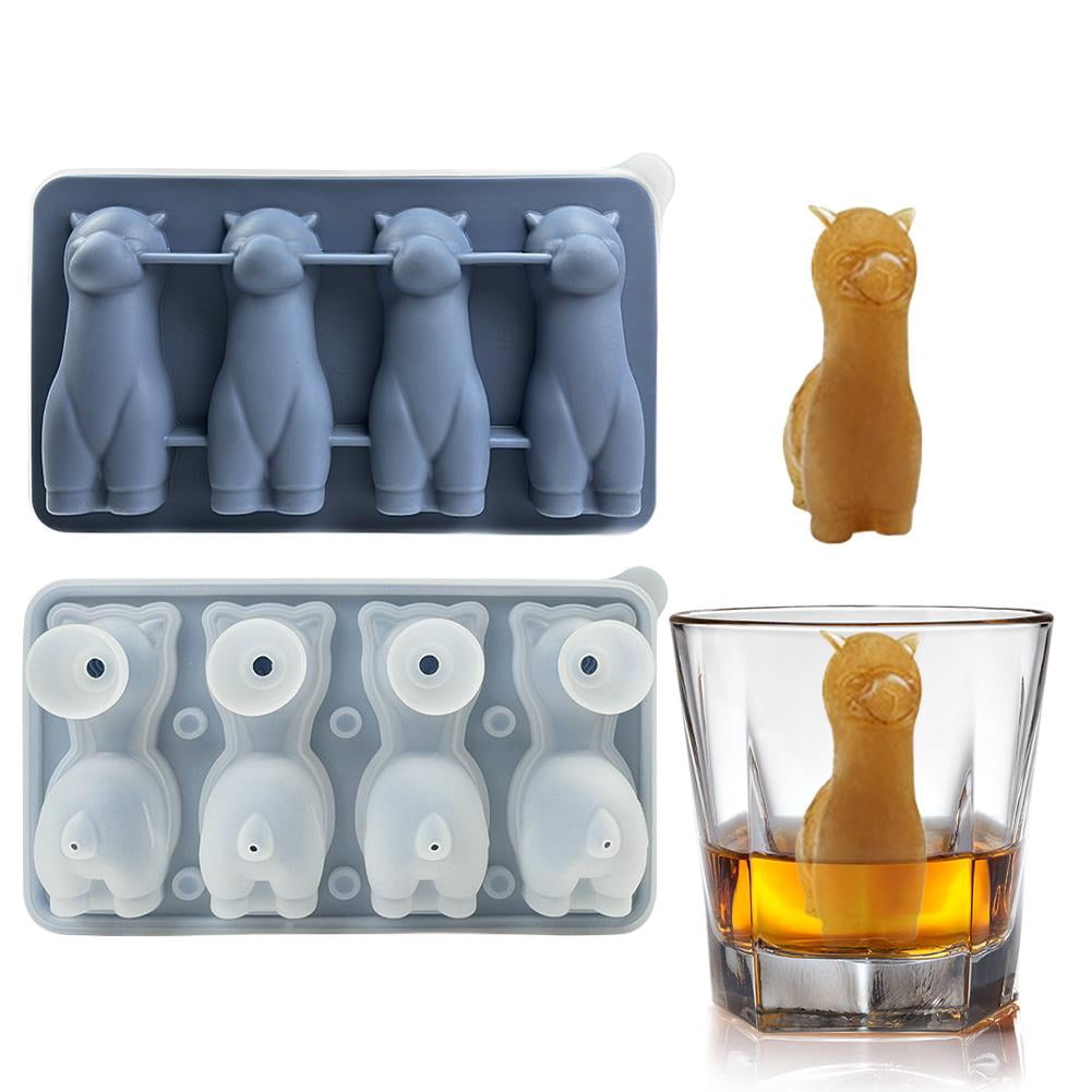 3D Animal Shaped Silicone Ice Cube Mold Tray