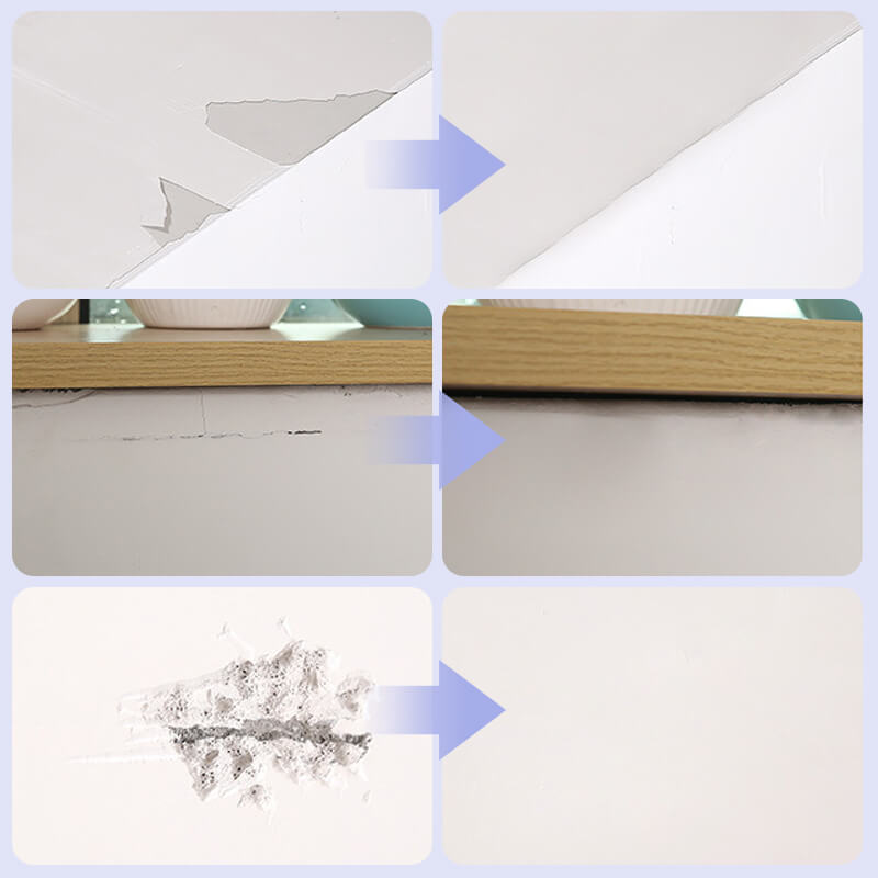 White Wall Repair Paste Mending Agent Kit with Scraper