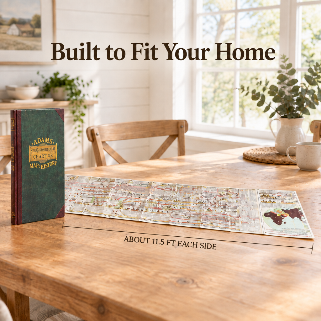 World History Timeline Foldout Chart Book – Hardcover