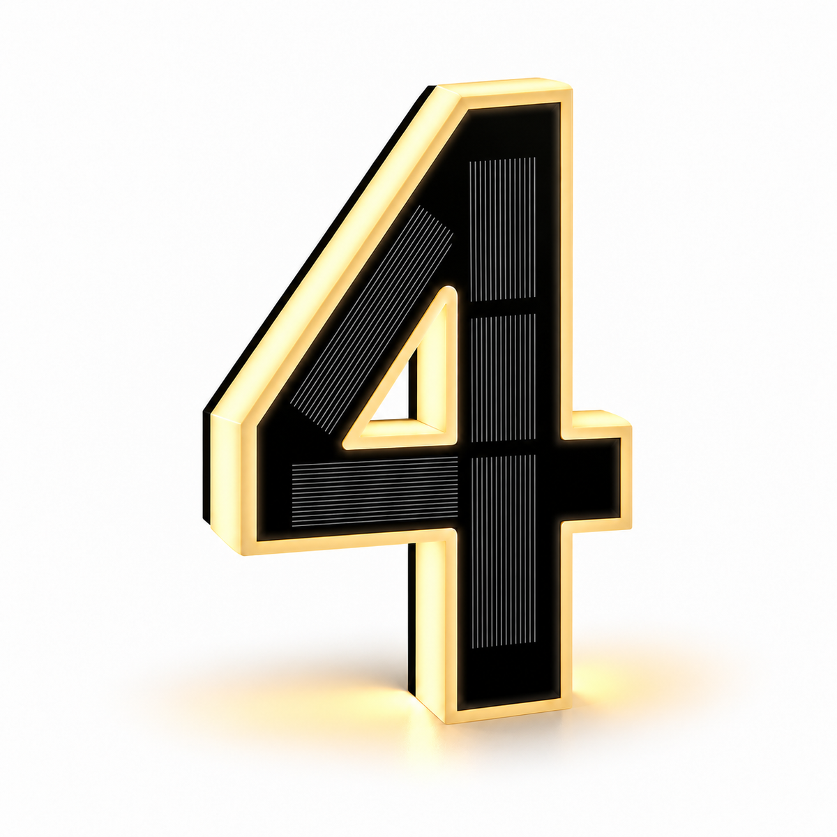 Solar Powered LED House Numbers Light