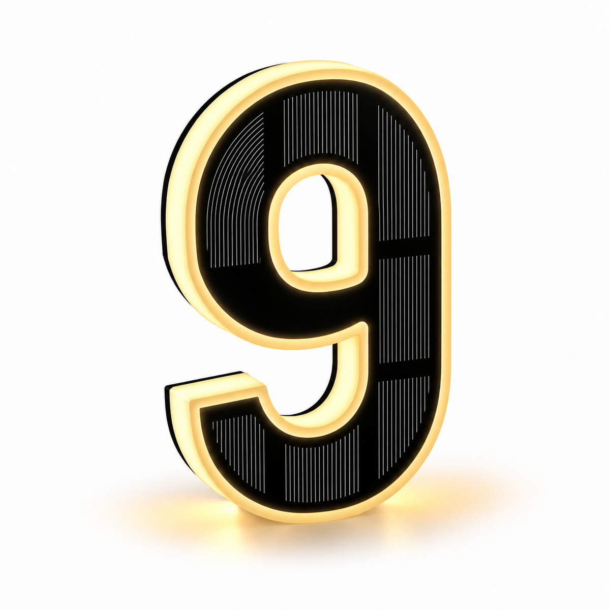 Solar Powered LED House Numbers Light