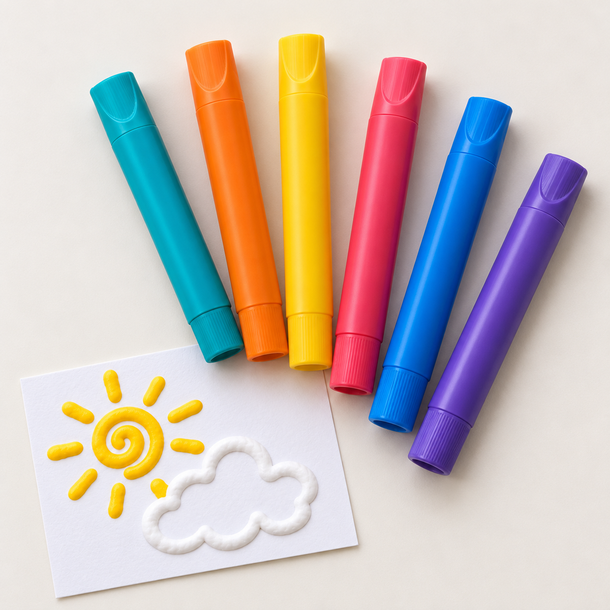 Magic Puffy Bubble Drawing Pens Set for Kids DIY Art