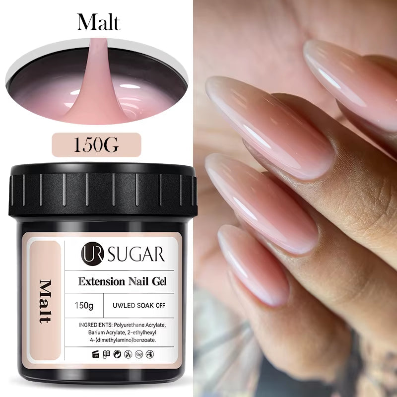 150g UV/LED Hard Nail Extension Builder Gel – Pink/White