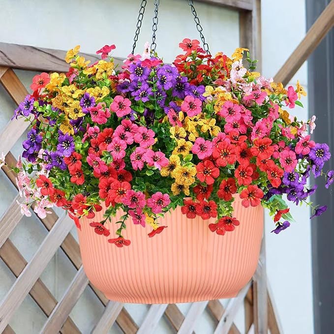 Upgraded High-grade Material 🌱 Rainproof Lifelike Artificial Flowers With UV-Shield Coating