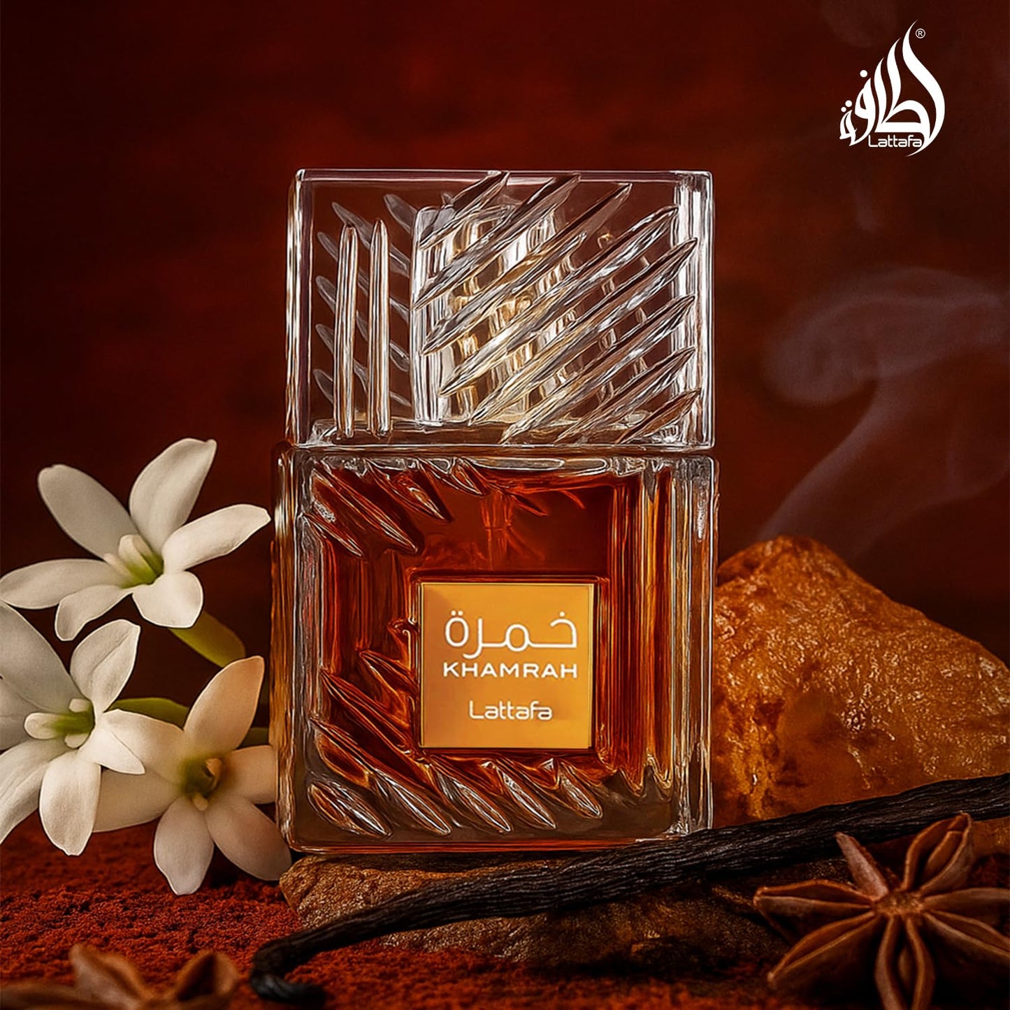 Lattafa Khamrah Eau de Parfum 100ml | Warm Spicy Vanilla Amber Fragrance for Men & Women