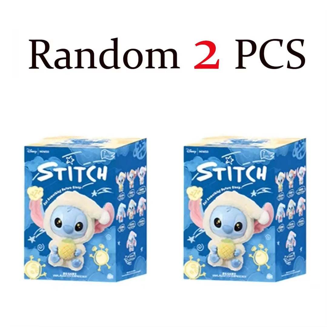 New Stitch Eat Some Thing before Sleep Series Vinyl Blind Box Bag Pendant Cute Plush Doll Mystery Box Toy Birthday Gifts