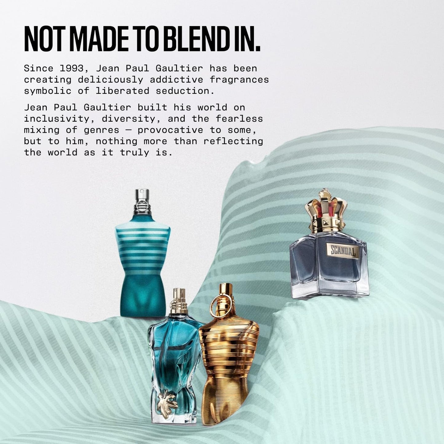 Jean Paul Gaultier Le Beau Paradise Garden Eau de Parfum 125ml | Fresh Woody Aquatic Cologne for Men