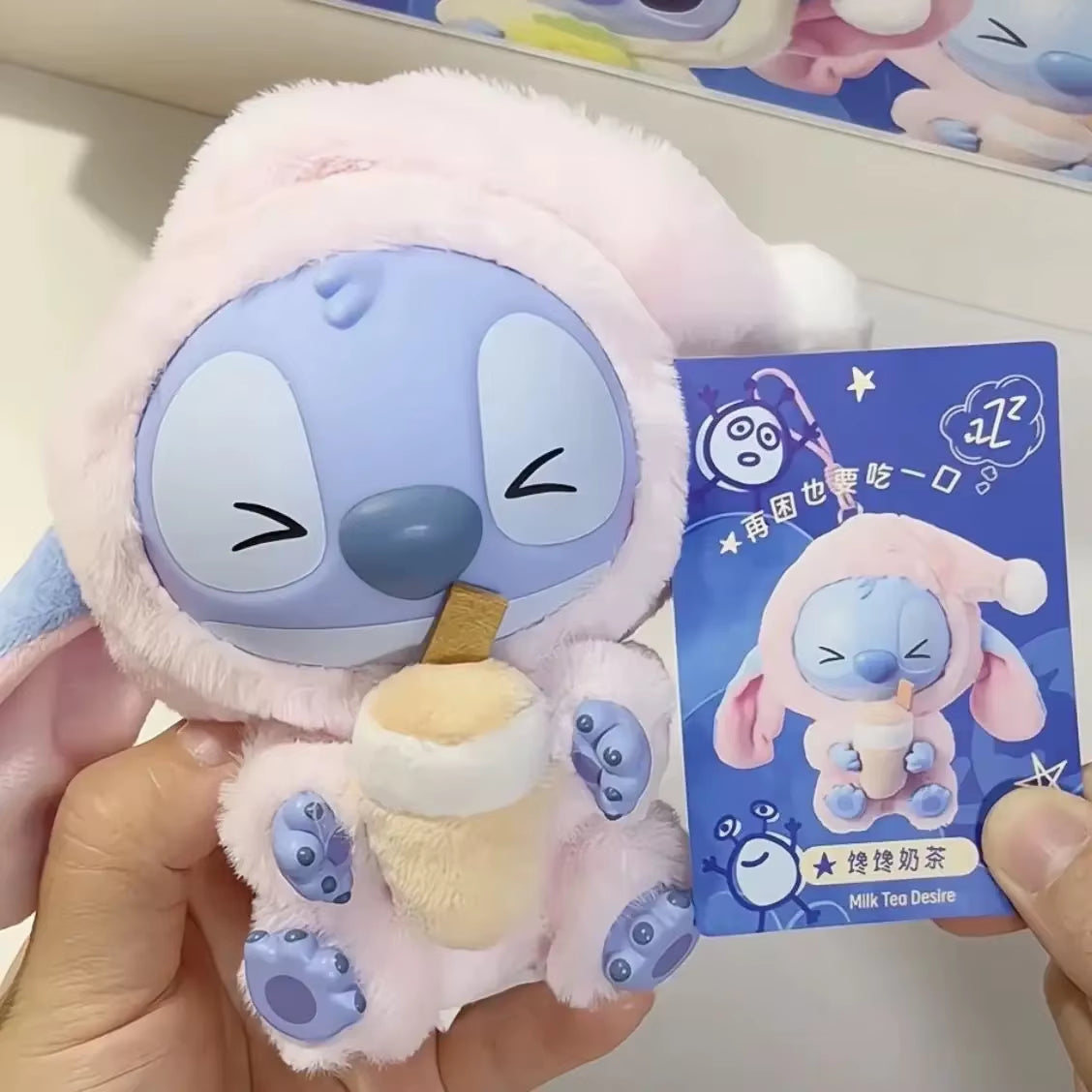New Stitch Eat Some Thing before Sleep Series Vinyl Blind Box Bag Pendant Cute Plush Doll Mystery Box Toy Birthday Gifts