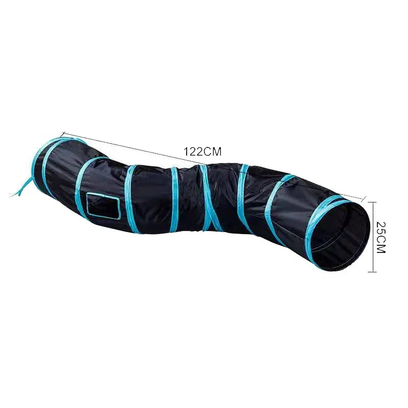 Foldable S-Shape Cat Tunnel