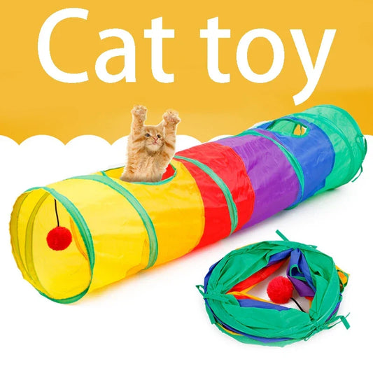 Cat Tunnel – Foldable Pet Play Tube for Indoor & Outdoor Fun