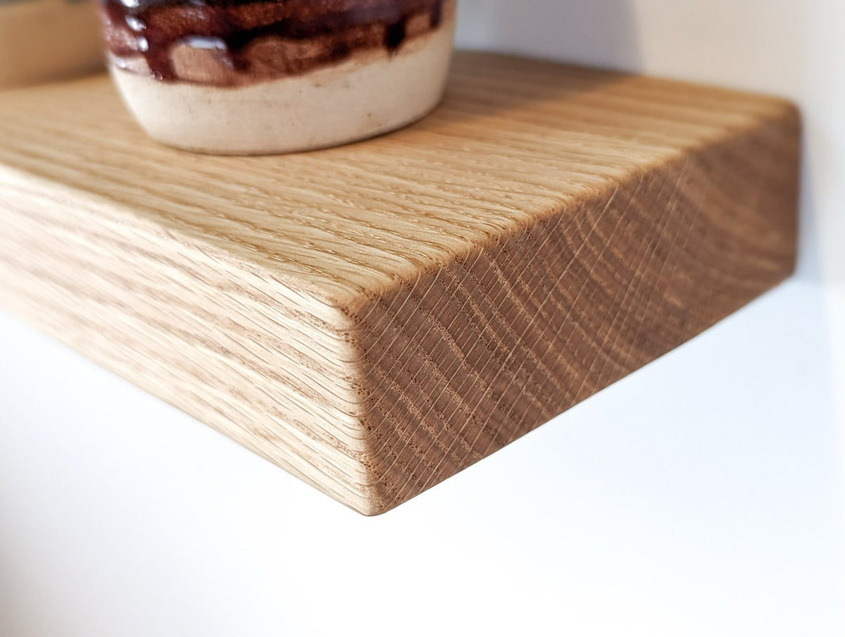 Thick Mahogany Floating Shelf in 6" to 10" lengths