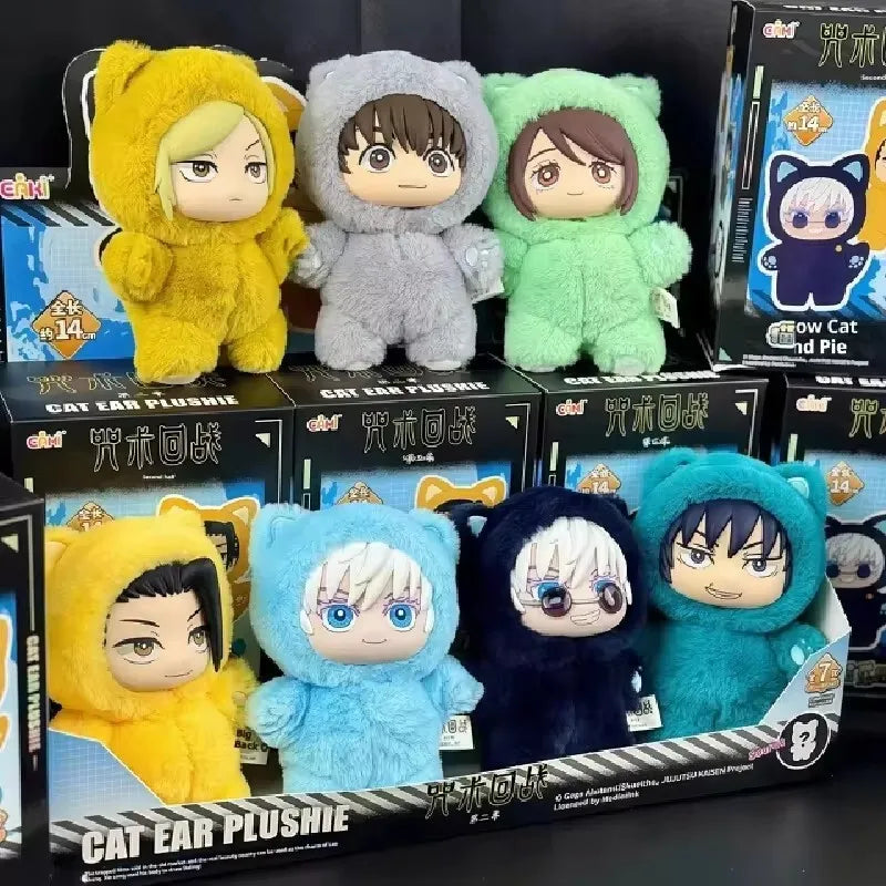 2026New EAKI Jujutsu Kaisen Season 2 Cat Park Party Gojo Satoru Blind Box Doll Pendant Bag Model Series Toys