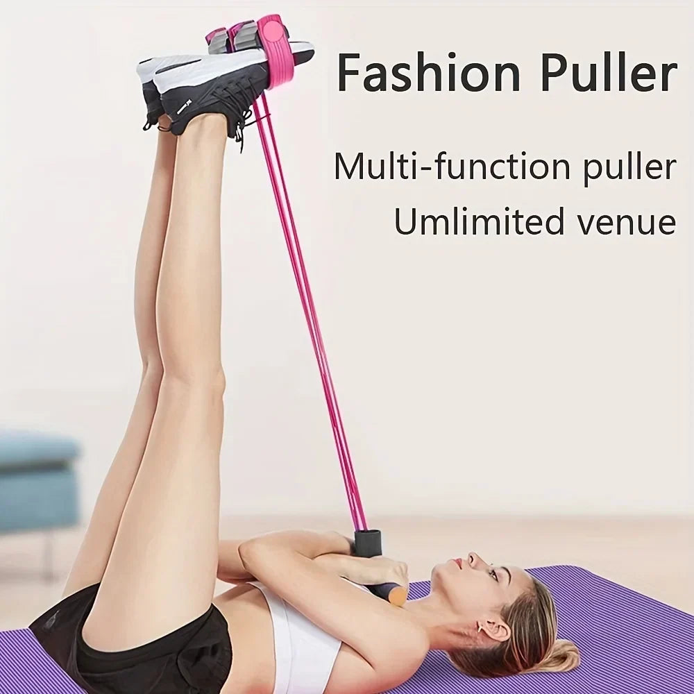 6-Tube Resistance Band Set for Full-Body Home Workouts