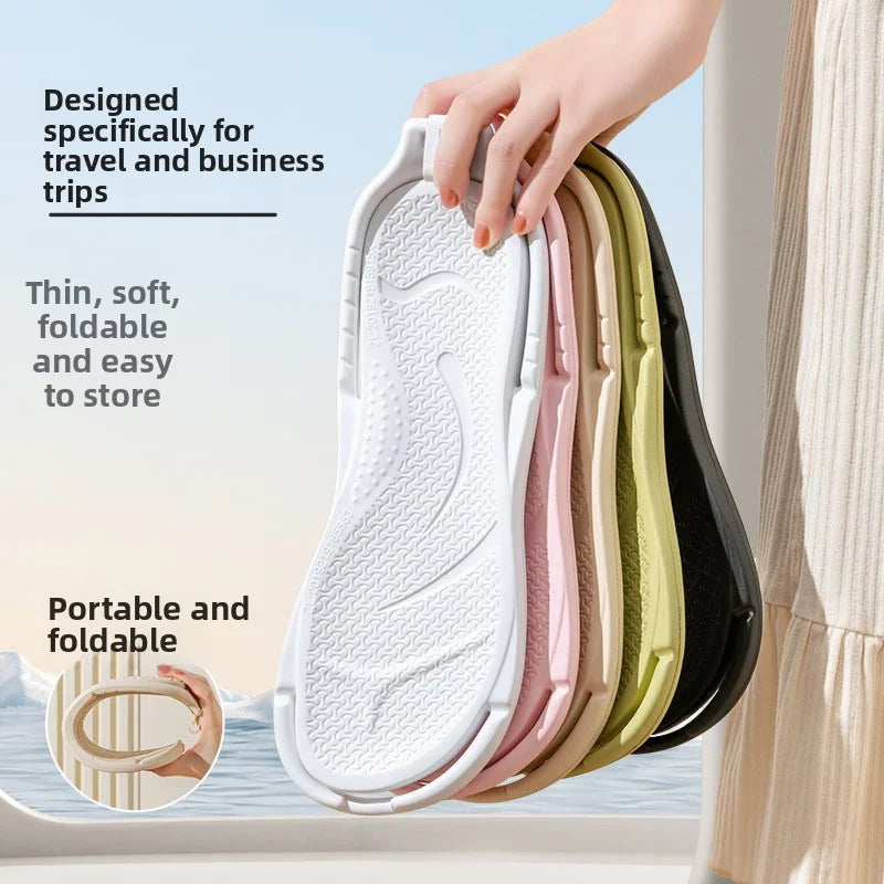 Unisex Foldable Non-Slip EVA Travel Slippers