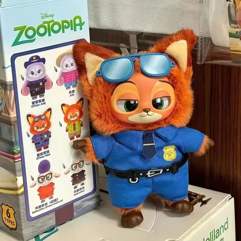 Disney Zootopia Blind Box Nick Judy Vinyl Doll Trendy Surprise Toy Cute Backpack Pendant Children's Birthday Gift