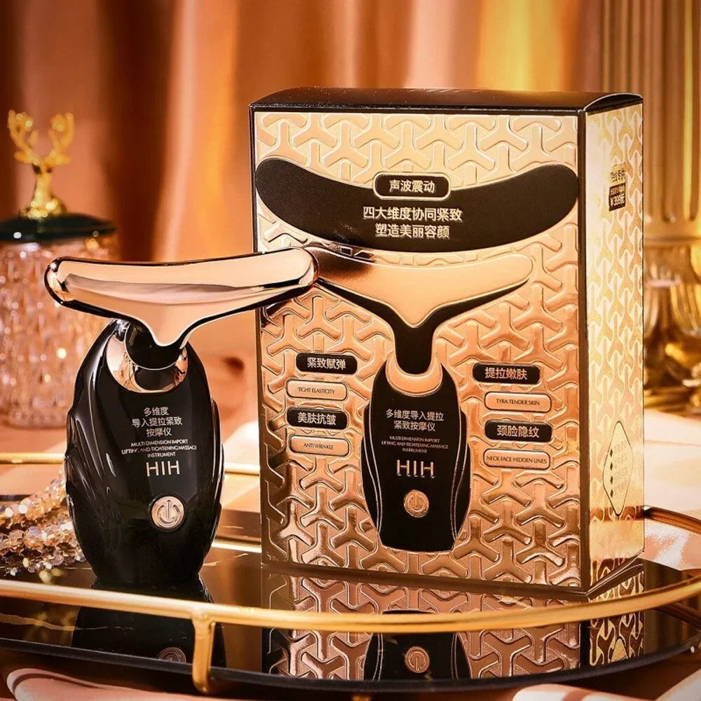 Face Lifting Device Neck Facial Eye Massage Introducer Microcurrent Skin Rejuvenation Anti Aging Beauty Device Face Massager