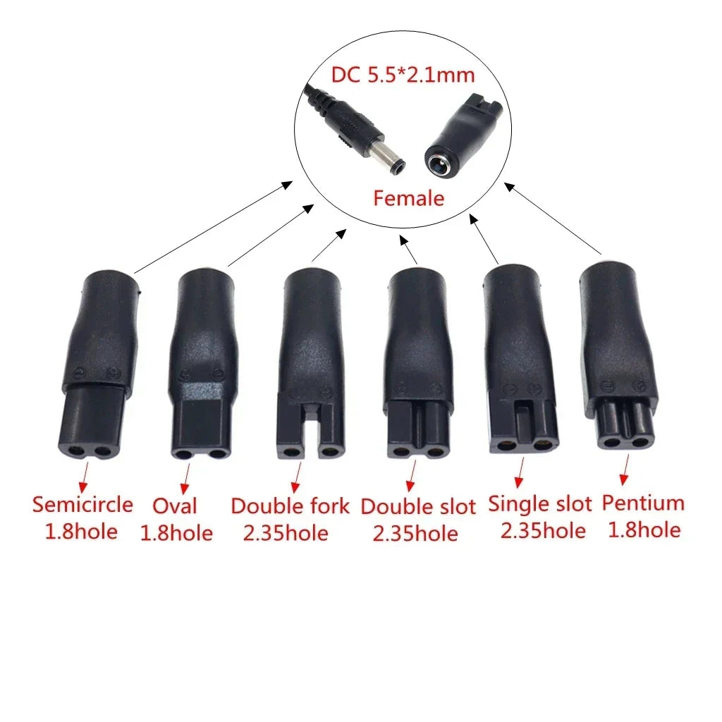 8 PCS Power Cord 5V Replacement Charger USB Adapter Suitable for All Kinds Hair Clippers, Beard Trimmers, Shavers