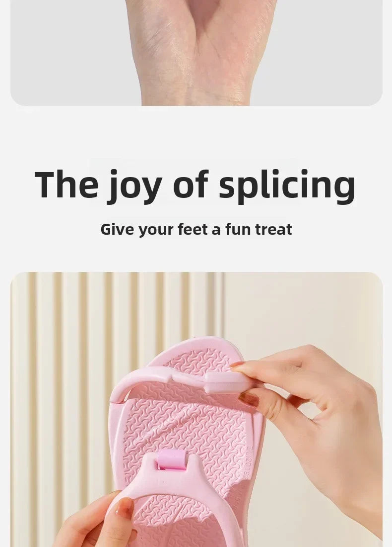 Unisex Foldable Non-Slip EVA Travel Slippers