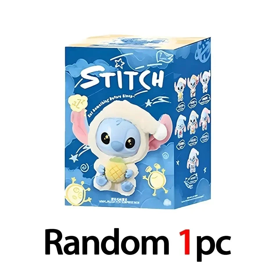 nuevo Stitch Plush Doll Blind Box Eat Before Sleep Series Vinyl Hanging Bag Cute Mystery Toy