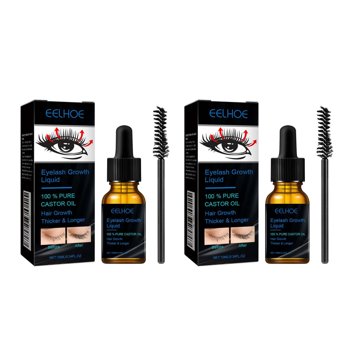 Eyebrows Natural Thick Slender Curl Curl Moist Natural Castor Oil Growth Liquid Serum Extension Eyelash Female Makeup Product