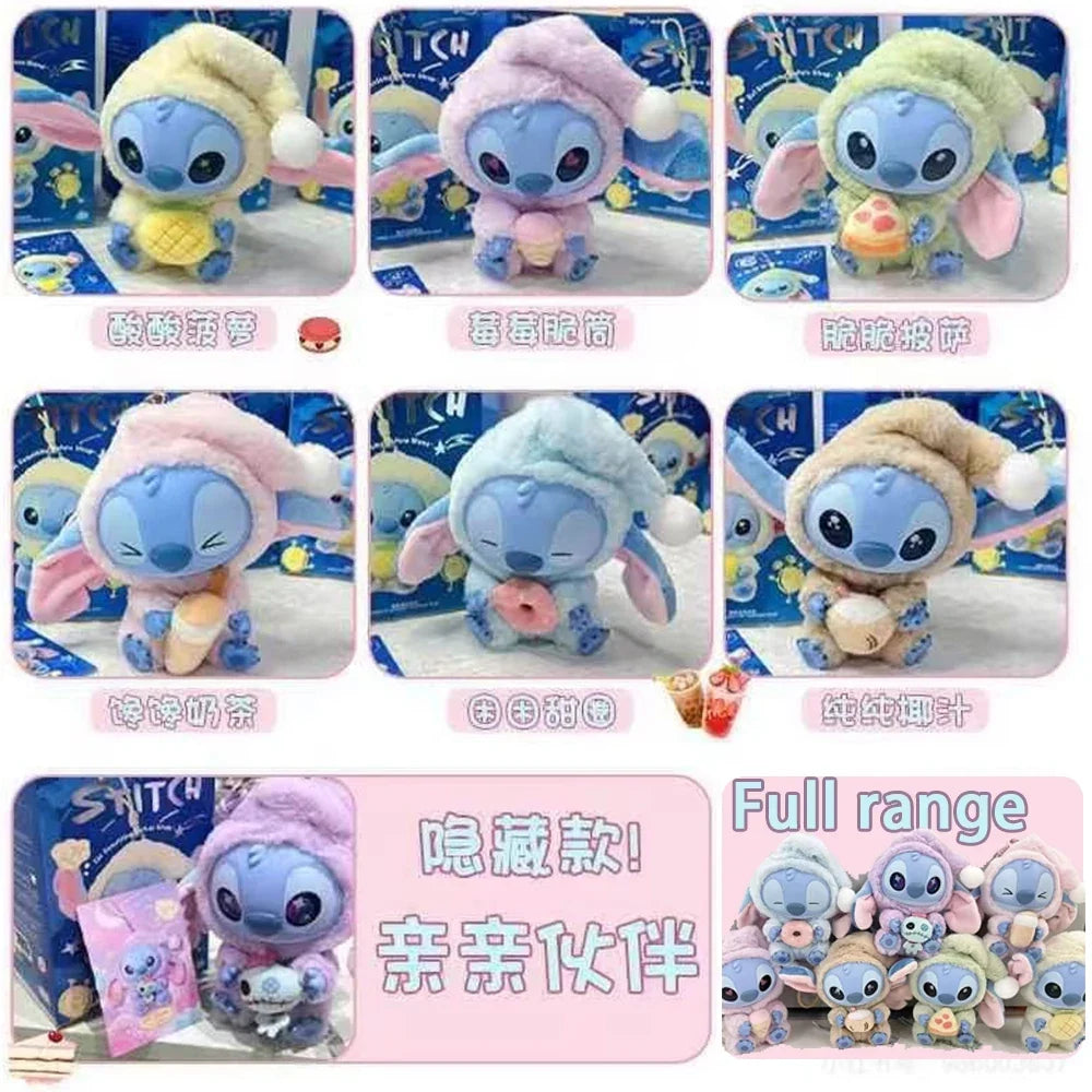 New Stitch Blind Box Bag Eat Some Thing Before Sleep Series Vinyl Pendant Cute Doll Mystery Box Fluffy Doll Surprise Gift Sale