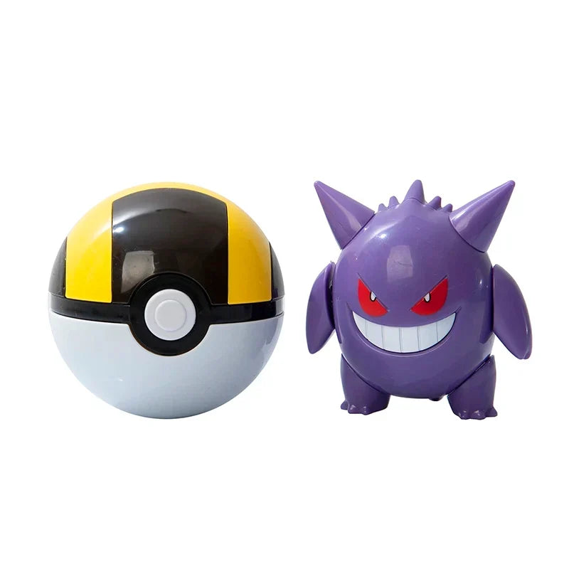 About Pokemon Anime Figure Charizard Pikachu Gyarados Pocket Monster Figure Pokeball Action Deformation Toy Model Children Gift