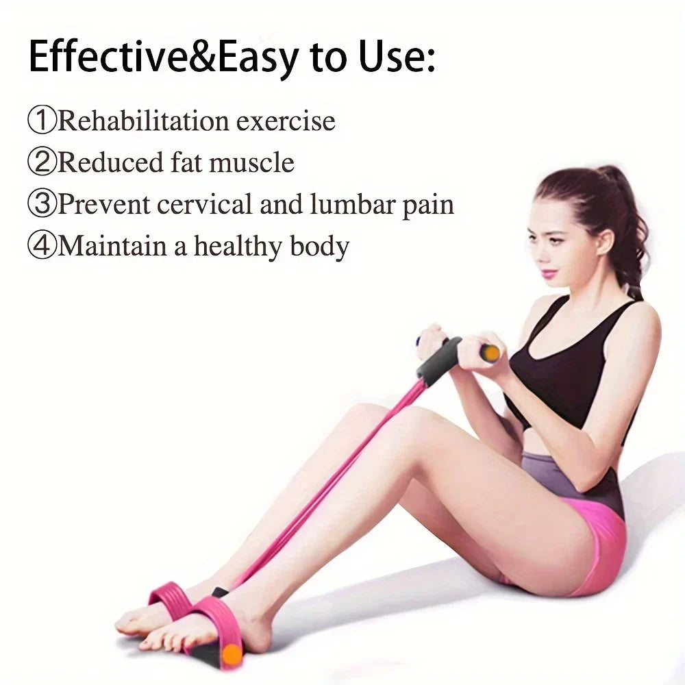 6-Tube Resistance Band Set for Full-Body Home Workouts