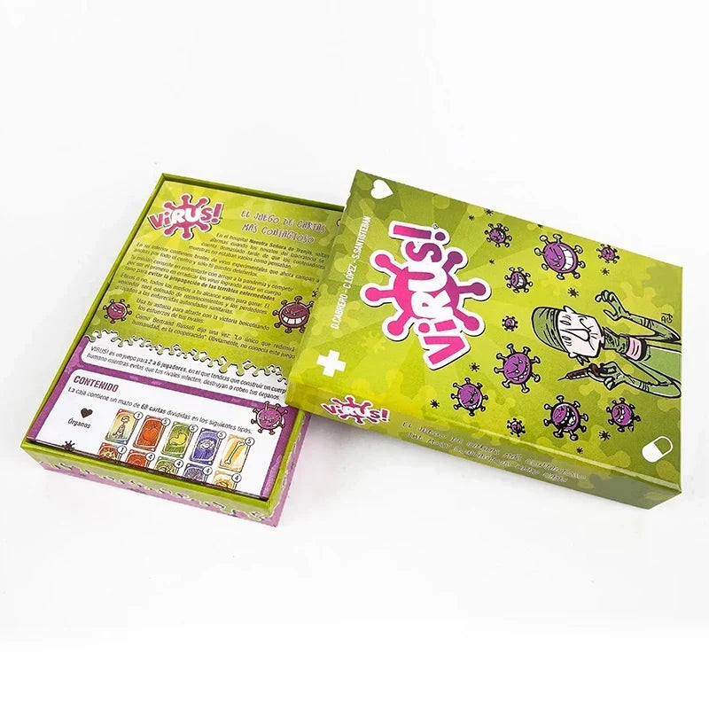 Virus 1 2 3 Board Game: The Ultimate Contagiously Fun Game for Family Parties in Spanish & English