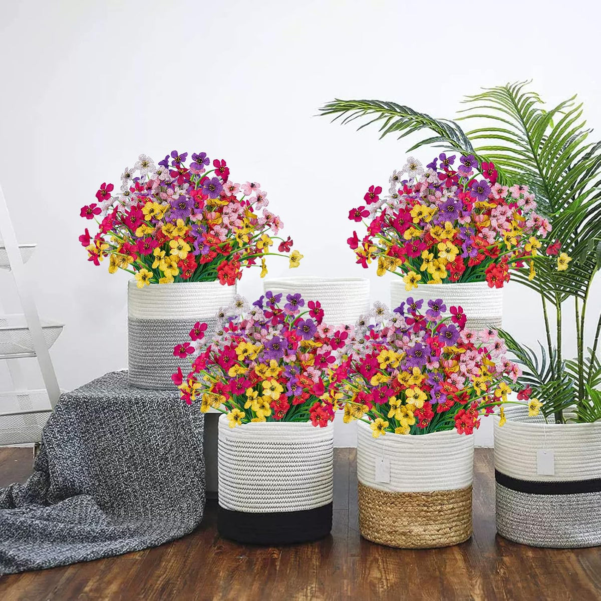 Upgraded High-grade Material 🌱 Rainproof Lifelike Artificial Flowers With UV-Shield Coating