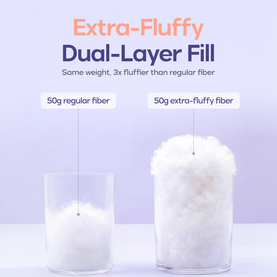Cloud Puff Pillow – Cooling Memory Foam Bed Pillow for Sleeping, Neck & Head Support, Ultra Soft & Fluffy
