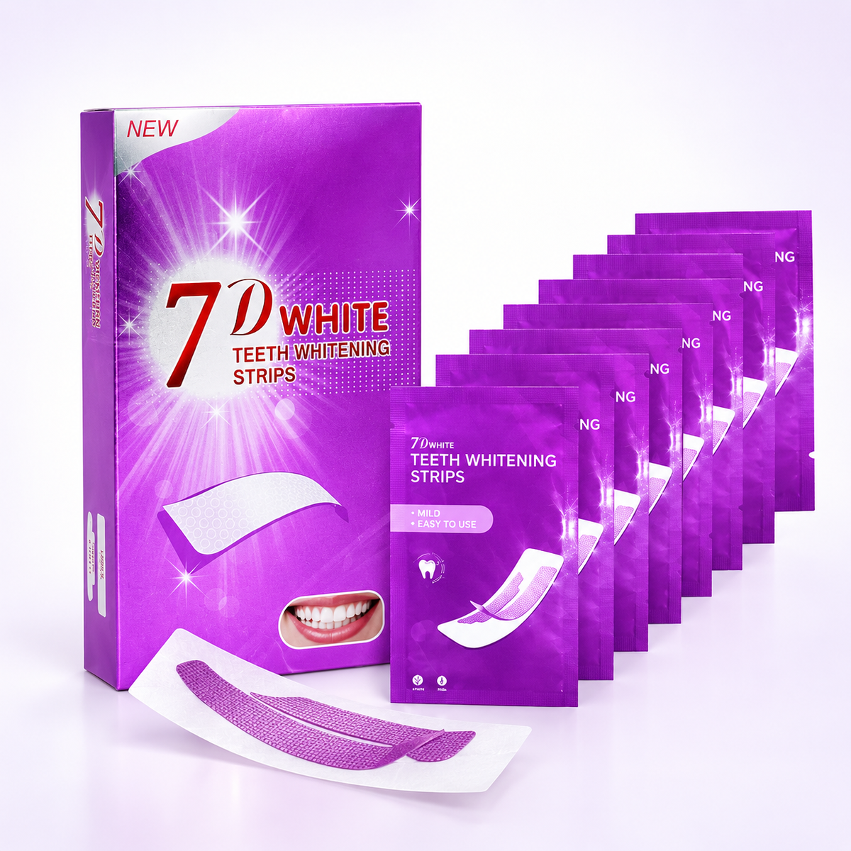 Purple Teeth Whitening Strips