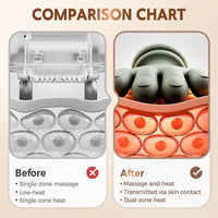 Neck Massager with Real Hand Simulation Wireless Portable Neck and Back Massager 4D Kneading Massage Design for Pain Relief