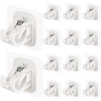 Nail-Free Adjustable Curtain Rod Bracket Holders – Drill-Free & Wall-Safe