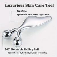 2-in-1 Facial Roller & Gua Sha Massage Tool