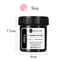 150g UV/LED Hard Nail Extension Builder Gel – Pink/White