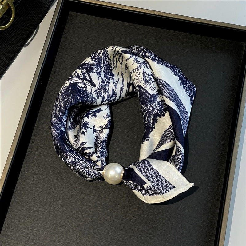 Elegant No-Tie Satin Scarf