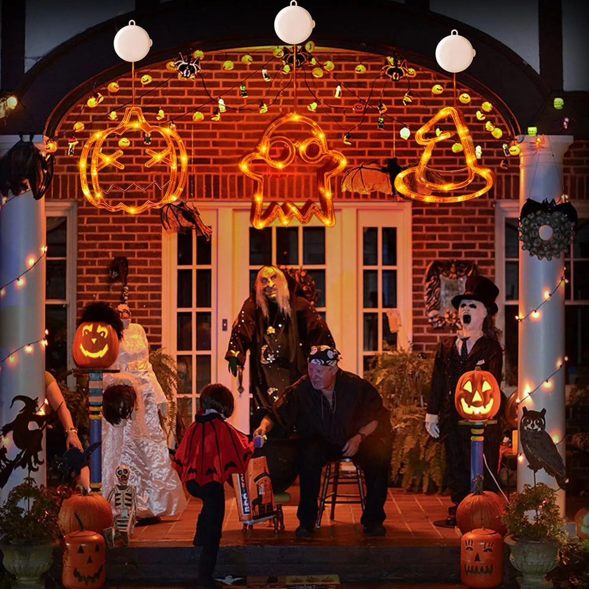 Halloween LED Window Hanging Decorations