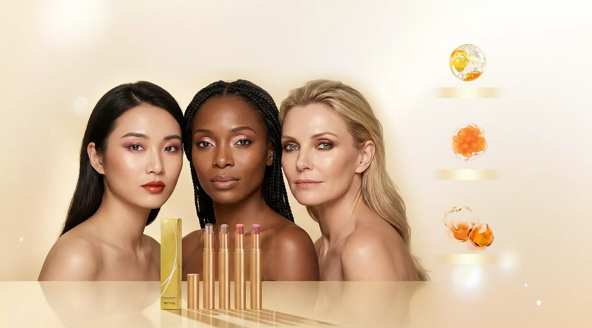 3-Color Matte Earth-Tone Eyeshadow Stick