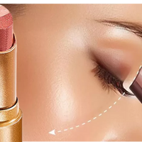 3-Color Matte Earth-Tone Eyeshadow Stick