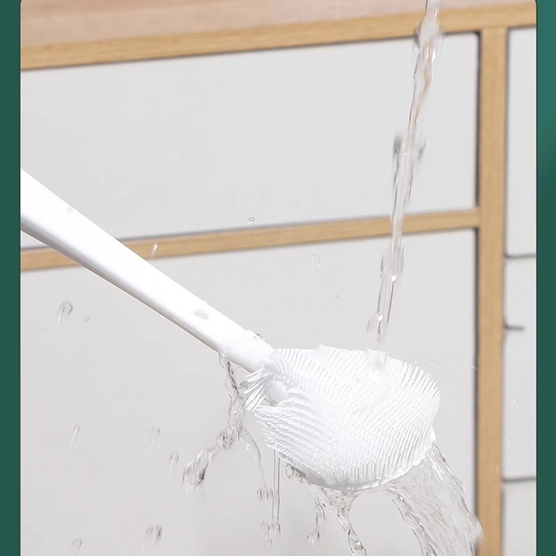 Detachable Long-Handle Silicone Cleaning Brush Set