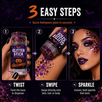 Halloween Glitter Stick for Face, Body & Hair
