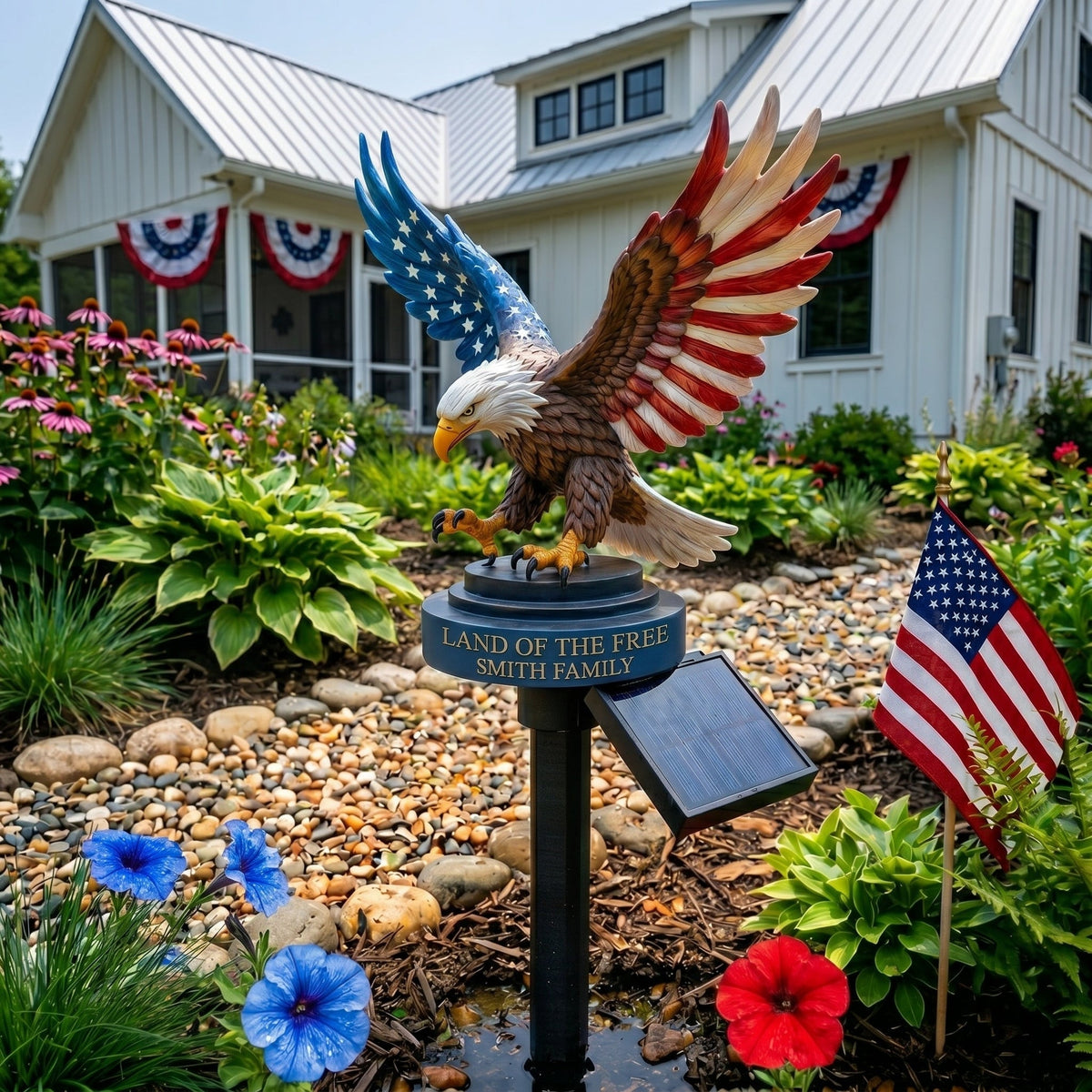 Solar Eagle Outdoor Garden Light