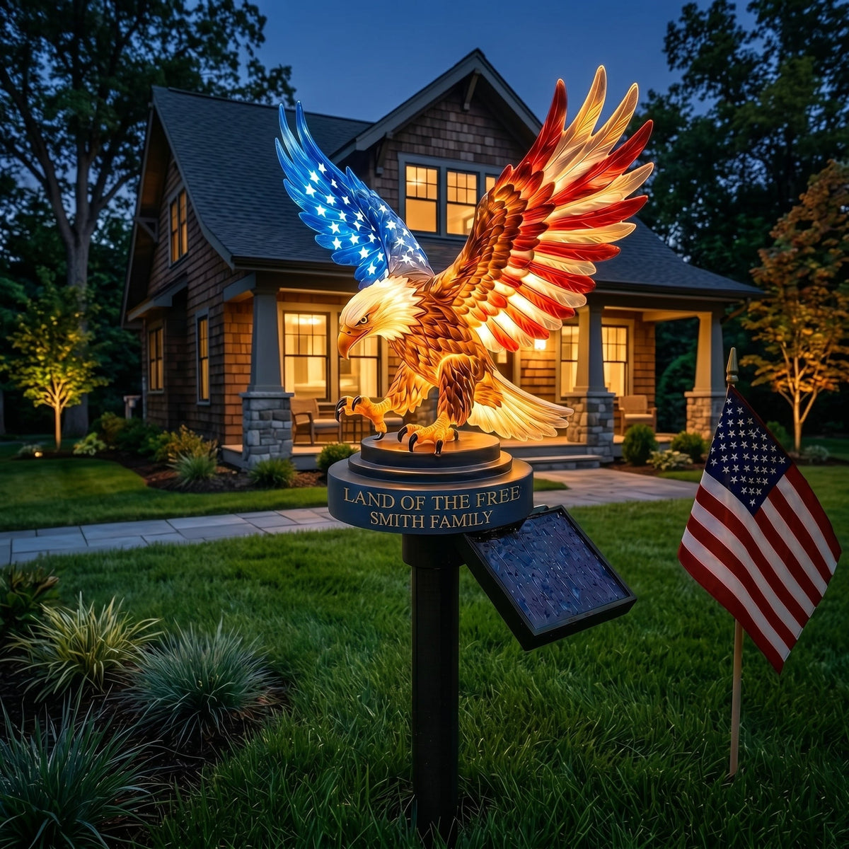 Solar Eagle Outdoor Garden Light