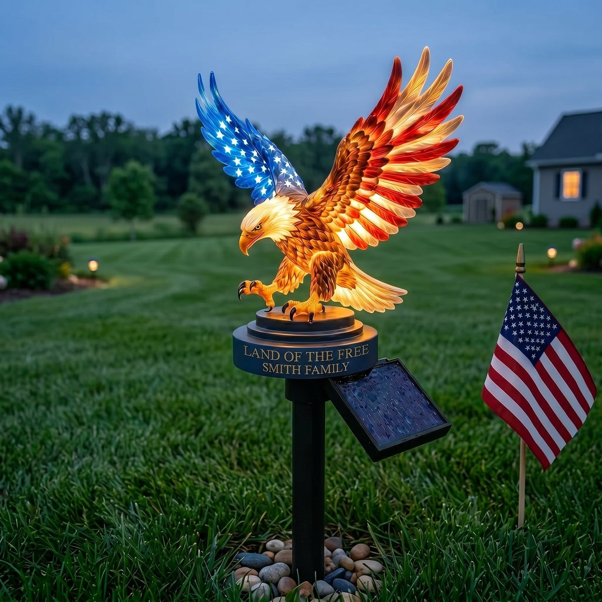 Solar Eagle Outdoor Garden Light