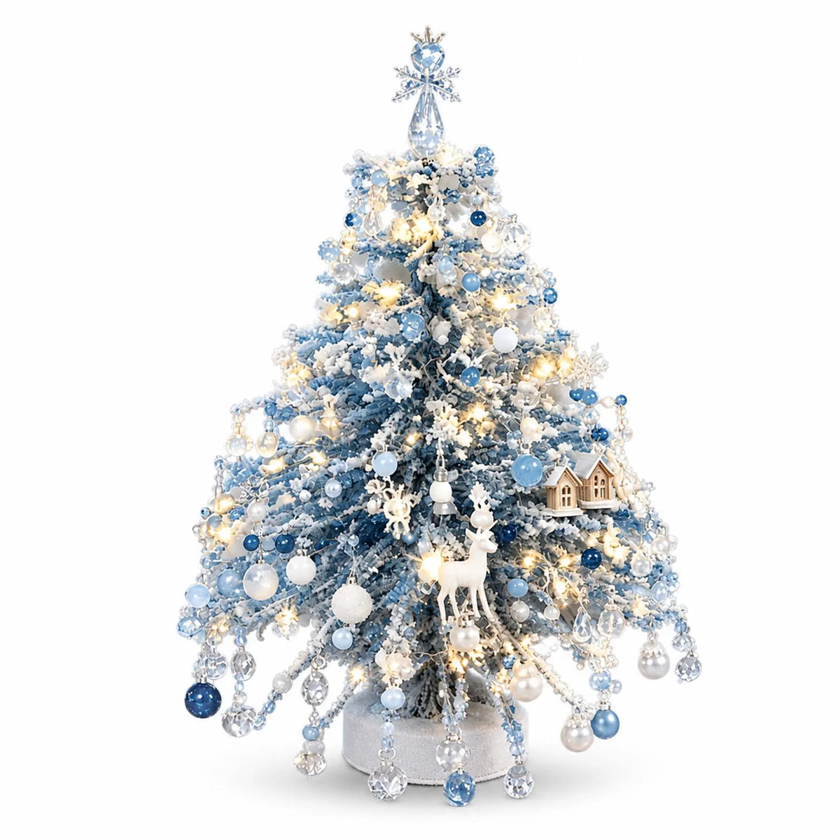 DIY Beaded Mini Christmas Tree Tabletop Decor Craft Kit