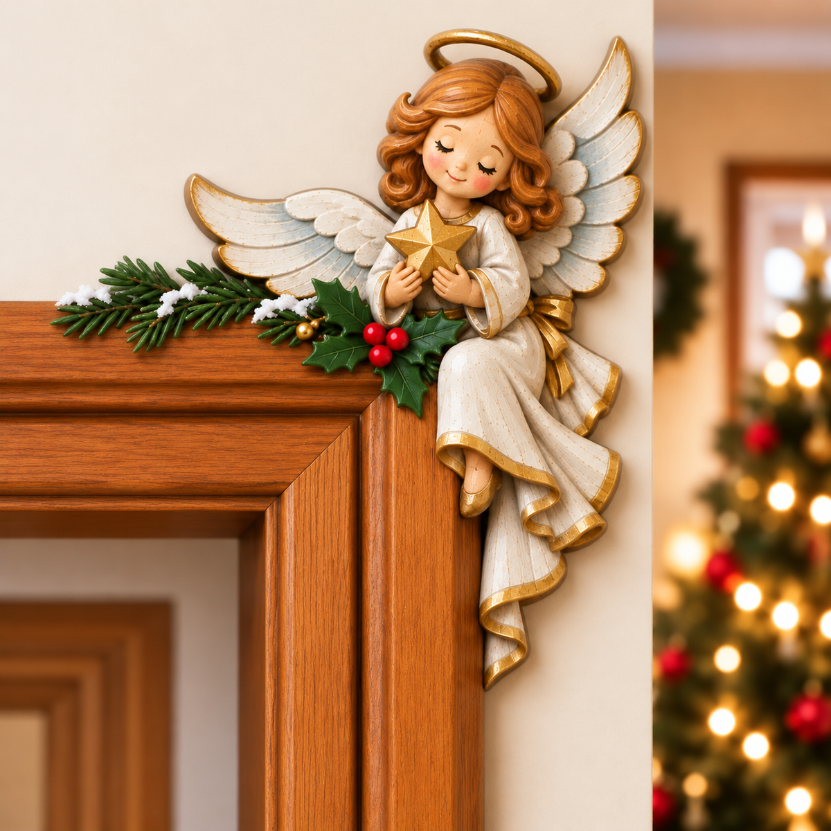 Christmas Santa Peekaboo Door Frame Decoration